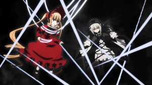 Rating: Safe Score: 0 Tags: 2girls blonde_hair blue_eyes bow dress flower hairband image long_hair long_sleeves multiple_girls pair red_dress red_eyes ribbon shinku silver_hair suigintou weapon wings User: admin