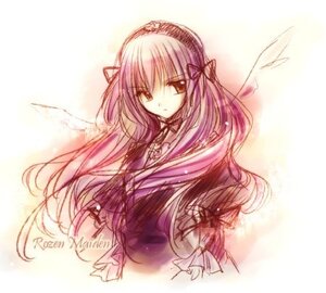 Rating: Safe Score: 0 Tags: 1girl dress image long_hair long_sleeves looking_at_viewer ribbon sketch solo suigintou upper_body User: admin