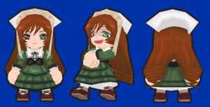 Rating: Safe Score: 0 Tags: 1girl brown_hair dress green_dress green_eyes heterochromia image long_sleeves looking_at_viewer red_eyes siblings simple_background smile solo suiseiseki twins watering_can User: admin