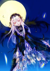 Rating: Safe Score: 0 Tags: 1girl black_dress black_wings dress flower frills full_moon hairband image long_hair long_sleeves looking_at_viewer moon night pink_eyes red_eyes silver_hair solo suigintou very_long_hair wings User: admin