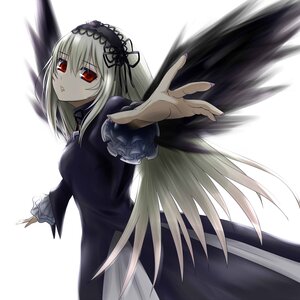 Rating: Safe Score: 3 Tags: 1girl black_dress black_wings dress frills hairband image long_hair long_sleeves looking_at_viewer red_eyes silver_hair solo suigintou very_long_hair wings User: admin