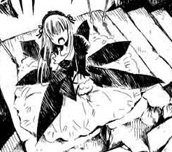 Rating: Explicit Score: 0 Tags: 1girl dress greyscale image long_hair monochrome mosaic_censoring open_mouth ribbon solo suigintou User: admin