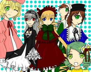 Rating: Safe Score: 0 Tags: 6+girls blonde_hair blue_eyes bow brown_hair dress frills green_eyes green_hair hat head_scarf hina_ichigo image kanaria long_hair long_sleeves looking_at_viewer multiple multiple_girls one_eye_closed pink_bow polka_dot red_eyes shinku short_hair siblings silver_hair sisters smile souseiseki suigintou suiseiseki tagme twins very_long_hair User: admin