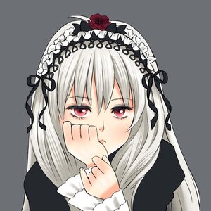 Rating: Safe Score: 0 Tags: 1girl black_ribbon closed_mouth dress flower grey_background hair_ribbon hairband image long_hair long_sleeves looking_at_viewer red_eyes red_flower red_rose ribbon rose silver_hair simple_background solo suigintou upper_body User: admin