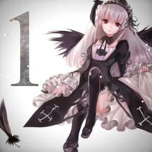 Rating: Safe Score: 0 Tags: 1girl auto_tagged bangs black_footwear black_legwear black_wings boots dress feathered_wings feathers flower frills hairband image lolita_fashion long_hair long_sleeves looking_at_viewer red_eyes ribbon rose silver_hair solo suigintou thighhighs wings User: admin
