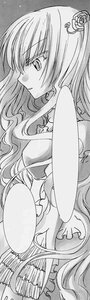 Rating: Safe Score: 0 Tags: 1girl dress fan flower frills greyscale hair_ornament image kirakishou long_hair monochrome profile solo very_long_hair User: admin