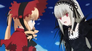 Rating: Safe Score: 0 Tags: 2girls black_wings blonde_hair blue_eyes bonnet dress drill_hair flower hairband image lolita_hairband long_hair long_sleeves multiple_girls open_mouth pair red_eyes rose shinku silver_hair suigintou twintails User: admin