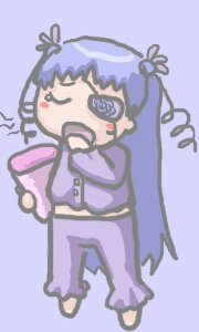 Rating: Safe Score: 0 Tags: 1girl barasuishou chibi image long_hair open_mouth pants purple_background purple_pants ribbon solo twintails User: admin