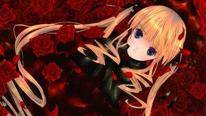 Rating: Safe Score: 0 Tags: 1girl blonde_hair blue_eyes drill_hair flower image long_hair petals pink_rose red_flower red_rose rose rose_petals shinku solo thorns twin_drills twintails User: admin