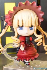 Rating: Safe Score: 0 Tags: 1girl blonde_hair blue_eyes bonnet chibi doll dress drill_hair frills full_body long_hair long_sleeves looking_at_viewer photo red_dress shinku shoes sitting solo standing User: admin