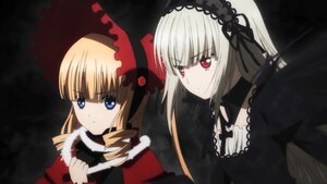 Rating: Safe Score: 0 Tags: 2girls blonde_hair blue_eyes bow dress drill_hair flower hairband image long_hair long_sleeves multiple_girls pair red_eyes rose shinku silver_hair suigintou umbrella User: admin