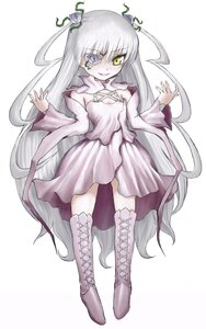 Rating: Safe Score: 0 Tags: 1girl boots cross-laced_footwear dress full_body image kirakishou knee_boots long_hair long_sleeves smile solo standing striped thigh_boots thighhighs very_long_hair white_hair User: admin