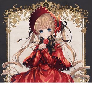 Rating: Safe Score: 0 Tags: 1girl blonde_hair blue_eyes bonnet bow capelet dress drill_hair eyebrows_visible_through_hair flower holding holding_flower image long_hair long_sleeves looking_at_viewer red_capelet red_dress red_flower red_rose ringlets rose shinku solo twin_drills twintails User: admin