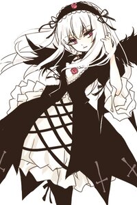 Rating: Safe Score: 0 Tags: 1girl auto_tagged bangs black_wings cross-laced_clothes dress flower frills hairband image long_hair long_sleeves looking_at_viewer pink_eyes rose simple_background solo suigintou white_background wings User: admin