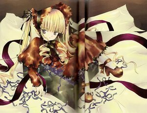 Rating: Safe Score: 0 Tags: 1girl blonde_hair dress drill_hair image long_hair long_sleeves looking_at_viewer red_dress ribbon shinku shoes solo twintails very_long_hair User: admin
