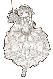 Rating: Safe Score: 0 Tags: 1girl dress frills full_body hairband image lolita_hairband looking_at_viewer monochrome simple_background sketch solo standing suigintou weapon white_background User: admin