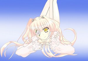 Rating: Safe Score: 0 Tags: 1girl bangs blonde_hair dress eyepatch flower frills image kirakishou long_hair long_sleeves looking_at_viewer pink_hair smile solo upper_body yellow_eyes User: admin