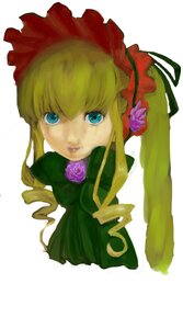 Rating: Safe Score: 0 Tags: 1girl blonde_hair blue_eyes bonnet bow drill_hair flower image long_hair looking_at_viewer pink_flower pink_rose red_flower red_rose rose shinku simple_background solo white_background User: admin