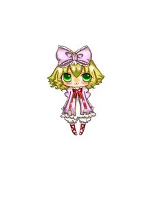 Rating: Safe Score: 0 Tags: 1girl blonde_hair blush bow chibi dress frills full_body green_eyes hair_bow hina_ichigo hinaichigo image long_sleeves looking_at_viewer pink_bow pink_dress shoes short_hair simple_background smile solo standing white_background User: admin