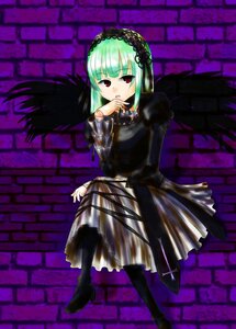 Rating: Safe Score: 0 Tags: 1girl black_wings dress frills full_body hairband image long_hair long_sleeves looking_at_viewer red_eyes solo standing suigintou wings User: admin