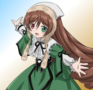 Rating: Safe Score: 0 Tags: 1girl :d blush brown_hair dress frills green_dress green_eyes head_scarf heterochromia image long_hair long_sleeves looking_at_viewer open_mouth red_eyes ribbon smile solo suiseiseki twintails very_long_hair User: admin