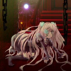 Rating: Safe Score: 0 Tags: 1girl all_fours bdsm blonde_hair bondage boots bound chain dress flower high_heels image kirakishou long_hair long_sleeves rose solo tears thighhighs very_long_hair yellow_eyes User: admin