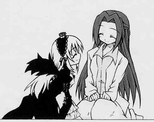 Rating: Safe Score: 0 Tags: 2girls blush closed_eyes dress greyscale hairband image kakizaki_megu long_hair long_sleeves monochrome multiple_girls sitting solo suigintou very_long_hair wings User: admin