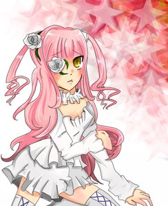 Rating: Safe Score: 0 Tags: 1girl blush cleavage_cutout dress flower hair_flower hair_ornament image kirakishou long_hair long_sleeves pink_hair rose skirt solo star_(symbol) thighhighs white_dress white_flower white_rose yellow_eyes zettai_ryouiki User: admin