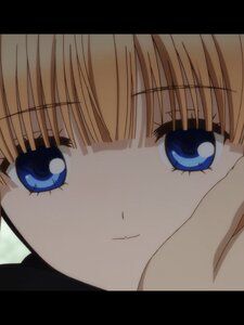 Rating: Safe Score: 0 Tags: 1 1girl bangs blonde_hair blue_eyes blunt_bangs close-up closed_mouth eyebrows_visible_through_hair eyes face image letterboxed looking_at_viewer shinku solo User: admin