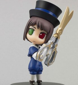 Rating: Safe Score: 0 Tags: 1girl brown_hair chibi doll full_body green_eyes hat heterochromia holding holding_weapon long_sleeves looking_at_viewer red_eyes short_hair solo souseiseki standing top_hat weapon User: admin
