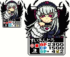 Rating: Safe Score: 0 Tags: 1girl dress frills gothic_lolita hairband image long_hair looking_at_viewer multiple_views pink_eyes pixel_art silver_hair smile solo suigintou User: admin