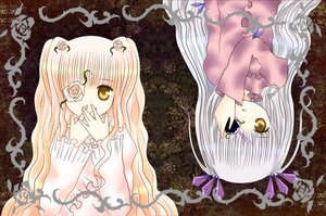 Rating: Safe Score: 0 Tags: 2girls bangs barasuishou covering_mouth dress flower frills hair_ornament image kirakishou long_hair long_sleeves looking_at_viewer multiple_girls pair rose thorns upper_body very_long_hair white_flower yellow_eyes User: admin