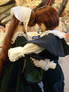 Rating: Safe Score: 0 Tags: 2girls brown_hair closed_eyes doll dress frills kiss long_sleeves multiple_dolls multiple_girls tagme traditional_media User: admin