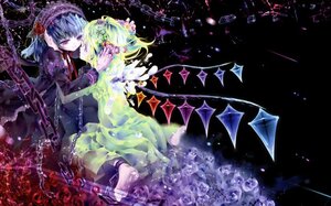 Rating: Safe Score: 0 Tags: 2girls bat_wings blonde_hair blue_hair chain closed_eyes cuffs dress flower hairband image incest multiple_girls remilia_scarlet rose short_hair siblings sisters solo suigintou twins wings User: admin