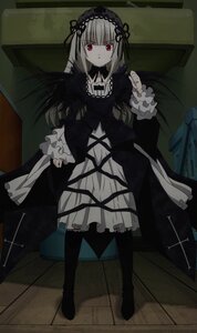 Rating: Safe Score: 0 Tags: 1girl cross dress frills gothic_lolita hairband image lolita_fashion lolita_hairband long_hair long_sleeves looking_at_viewer red_eyes ribbon rose solo suigintou User: admin