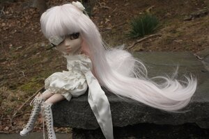 Rating: Safe Score: 0 Tags: 1girl doll eyepatch flower frills hair_flower hair_ornament kirakishou long_hair solo very_long_hair white_hair User: admin