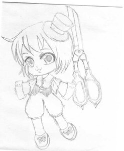 Rating: Safe Score: 0 Tags: 1girl chibi full_body greyscale hat image long_sleeves mini_hat mini_top_hat monochrome open_mouth shoes short_hair sketch smile solo souseiseki standing top_hat User: admin