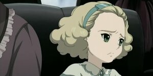 Rating: Safe Score: 0 Tags: 1girl blonde_hair blue_hairband closed_mouth expressionless frilled_sleeves frills frown green_eyes hairband human sarah screenshot solo wavy_hair User: admin