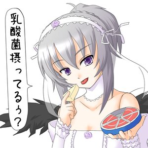 Rating: Safe Score: 3 Tags: 1girl bare_shoulders dress flower hairband image lolita_hairband long_hair purple_eyes rose silver_hair solo suigintou wings User: admin