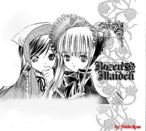 Rating: Safe Score: 0 Tags: 2girls bonnet greyscale hairband hat image long_hair long_sleeves looking_at_viewer monochrome multiple_girls pair shinku suigintou suiseiseki upper_body User: admin