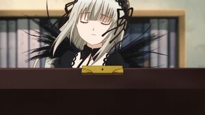 Rating: Safe Score: 0 Tags: 1girl black_choker black_dress black_ribbon black_wings blurry blurry_background closed_eyes closed_mouth depth_of_field dress hairband image long_hair long_sleeves photo ribbon silver_hair solo suigintou upper_body wings User: admin