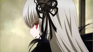 Rating: Safe Score: 0 Tags: 1girl bangs black_ribbon dress hair_ribbon image long_hair looking_at_viewer red_eyes ribbon silver_hair smile solo suigintou User: admin