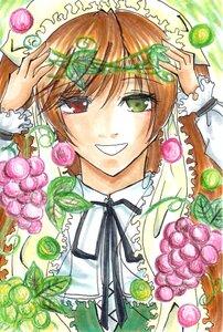 Rating: Safe Score: 0 Tags: brown_hair candy food green_eyes grin image jewelry neck_ribbon ribbon smile solo suiseiseki User: admin