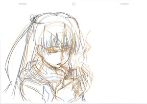 Rating: Safe Score: 0 Tags: 1girl bangs barasuishou image long_hair monochrome sketch smile solo upper_body User: admin