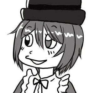 Rating: Safe Score: 0 Tags: 1girl blush eyebrows_visible_through_hair greyscale hat image looking_at_viewer monochrome neck_ribbon ribbon short_hair simple_background smile solo souseiseki white_background User: admin