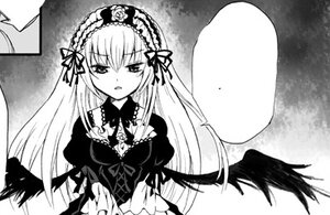 Rating: Safe Score: 0 Tags: 1girl black_wings detached_collar dress feathered_wings frills greyscale hairband image juliet_sleeves lolita_hairband long_hair long_sleeves looking_at_viewer monochrome solo suigintou upper_body very_long_hair wings User: admin