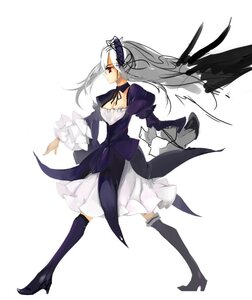 Rating: Safe Score: 0 Tags: 1girl black_wings boots dress frills full_body high_heel_boots high_heels image long_hair long_sleeves red_eyes silver_hair solo standing suigintou thigh_boots thighhighs white_background white_hair wings User: admin
