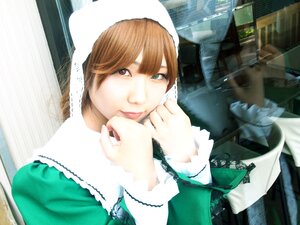 Rating: Safe Score: 0 Tags: 1girl bangs brown_hair dress green_dress heterochromia lace long_sleeves smile solo suiseiseki upper_body User: admin