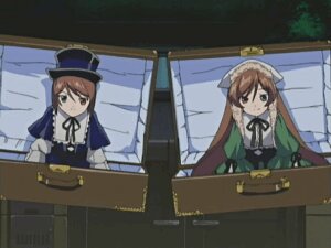 Rating: Safe Score: 0 Tags: black_ribbon brown_hair dress green_dress green_eyes hat heterochromia image long_hair long_sleeves multiple_girls pair ribbon siblings sisters souseiseki suiseiseki top_hat twins User: admin