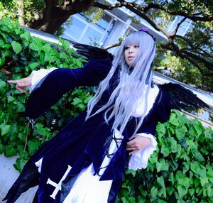 Rating: Safe Score: 0 Tags: 1girl dress long_hair long_sleeves solo suigintou wings User: admin